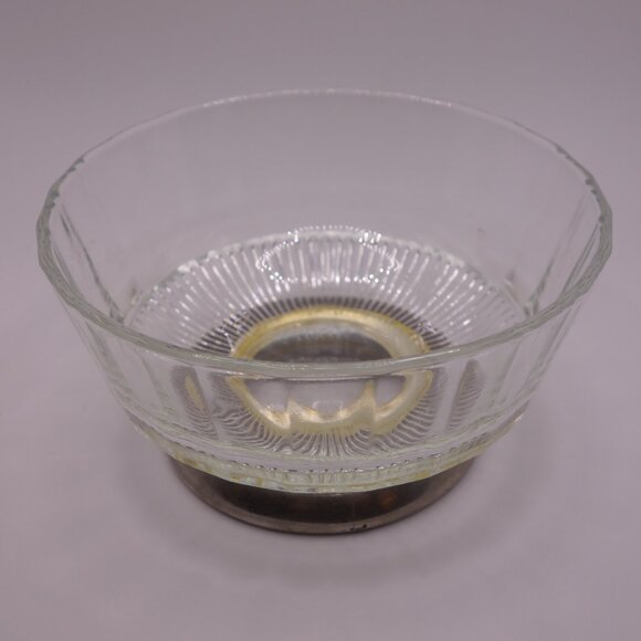 Two(2) Glass Bowls with Metal Base - Picture 11 of 16